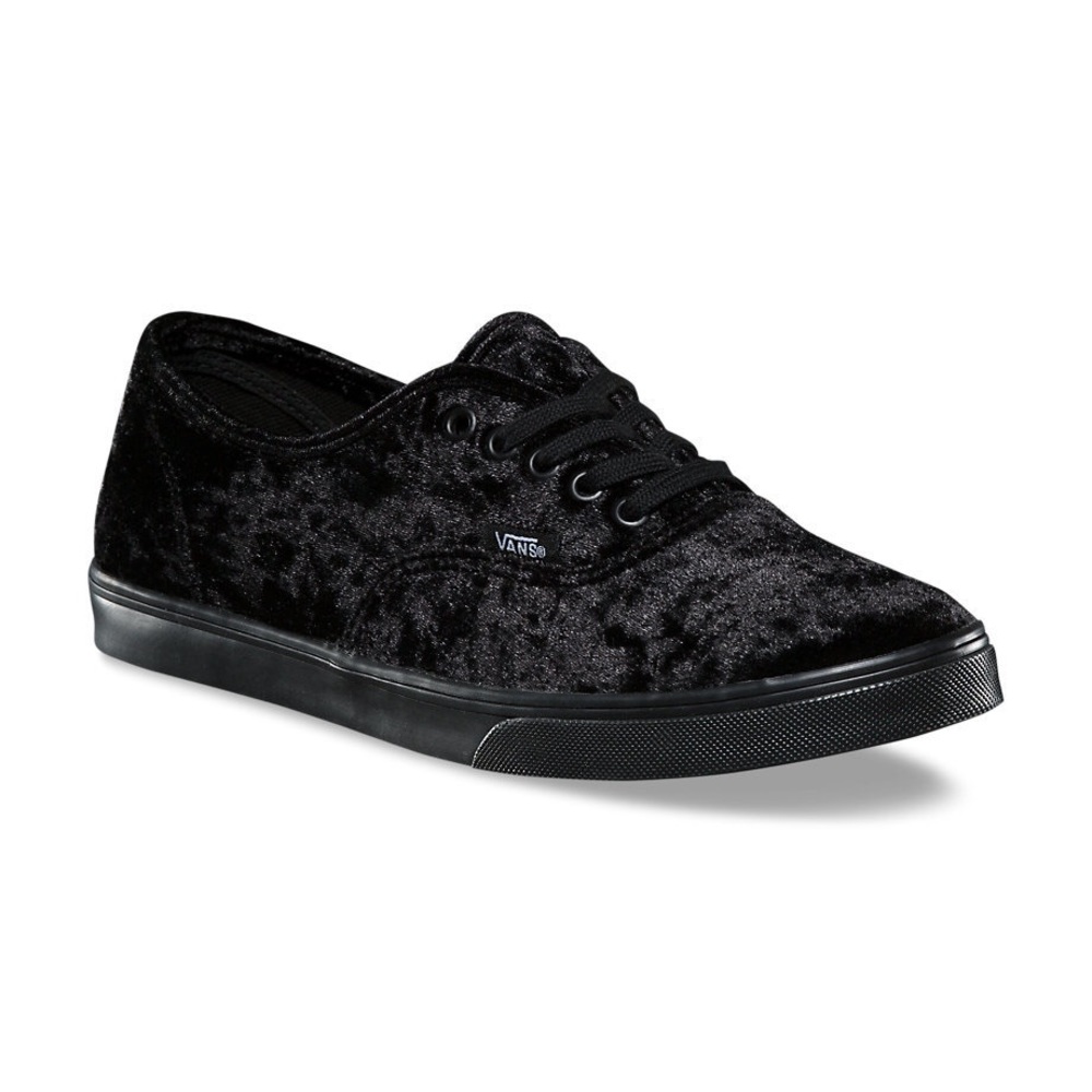 Black Velvet Vans (NEVER WORN)